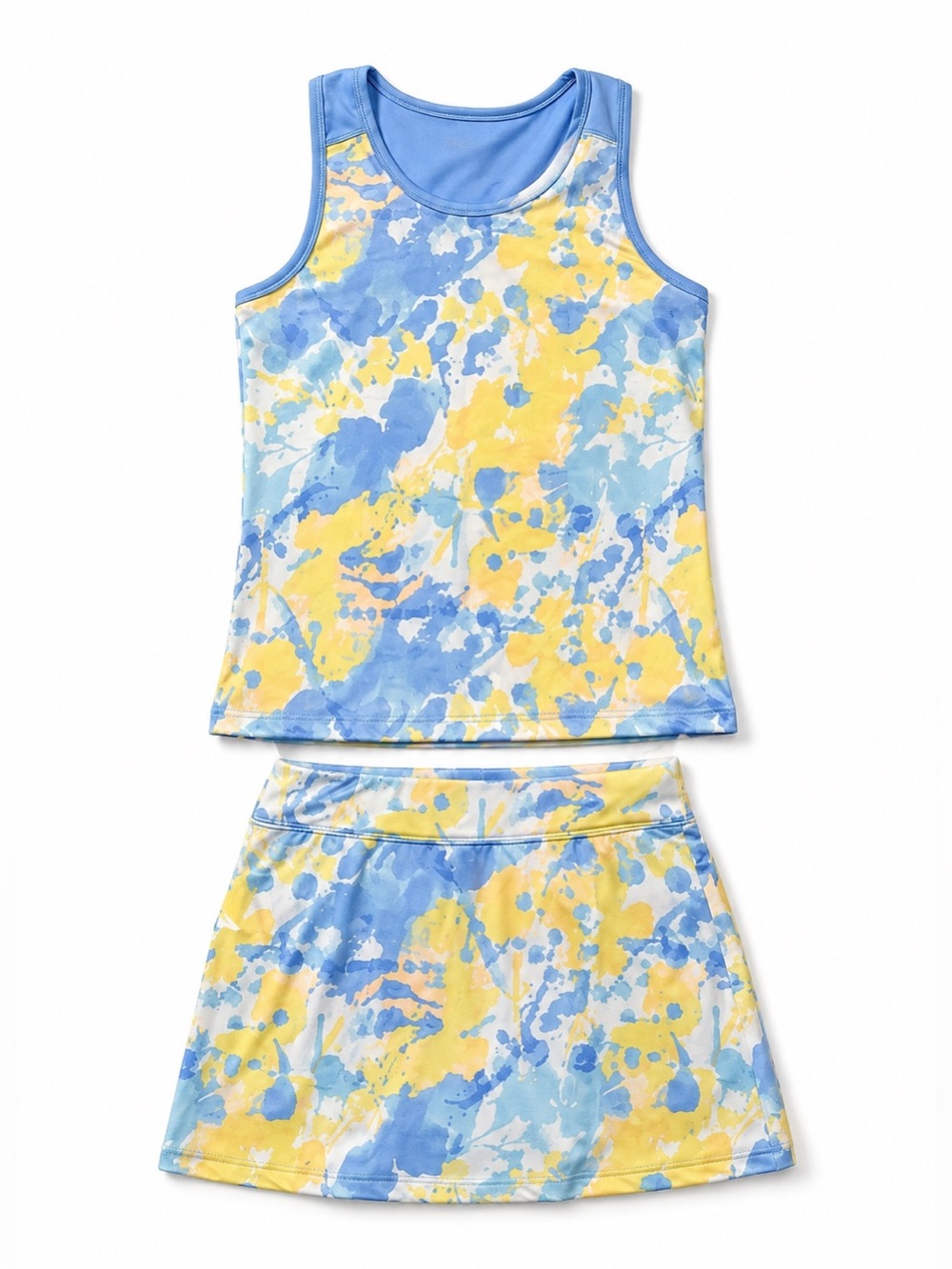 Prince Girls Fashion Print Tennis Skort & Top Set Multicolor Size Lg (14) NWT